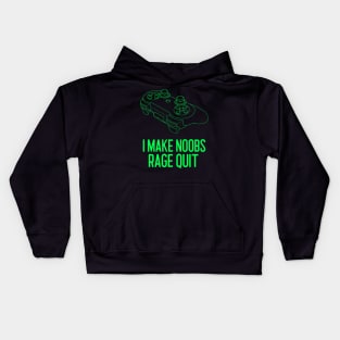 i make noobs rage quit Kids Hoodie